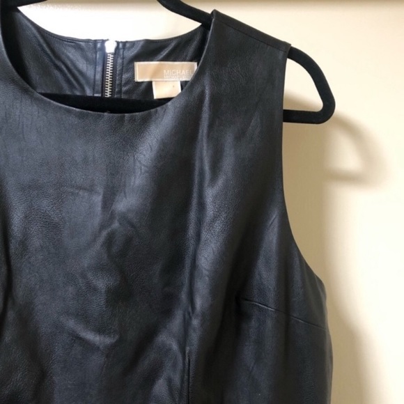 Michael Kors Faux Leather Dress - Picture 3 of 8